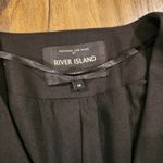 River Island  black belt gold zipper detail moto light Jersey jacket blazer 14 Photo 2