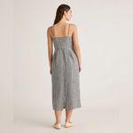 Quince NWT Women’s 100% European linen scoop neck midi dress Sz L Photo 4