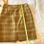 J.Crew Sunnie Golden Wool Plaid Pencil Skirt. Size 2. Photo 8