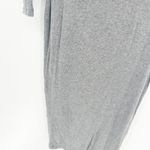 Quince Womens Soft Tencel Rib Knit Long Sleeve Midi Lounge Dress Size XS Gray Photo 4