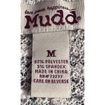 Mudd Love Peace Happiness Woman's Lightweight Sweater Kimono Black White Size M Photo 2