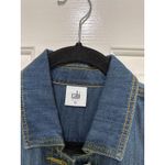 CAbi  #5297 Women's Blue Cotton Blended Dakota Denim Crop Jacket Size Medium Photo 5