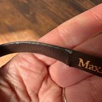 Max Mara  Thin‎ Olive Green Leather Belt Size 40 Photo 4