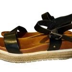 MIA Kasandra Black Platform Espadrille Women's Chunky Sandals by girl Size 9 Photo 1