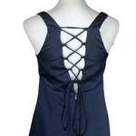 Vintage 90s Blue Satin Rhinestone Princess Prom Dress. S/M Romantic Fairy Gothic Size M Photo 10