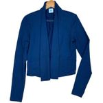 CAbi Style# 5153 Easy Topper French Terry Navy Blue Cardigan Size Small Casual Photo 0