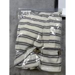 Anthropologie Plicro Blazer Womens XS White Black Striped Linen Double Breasted Photo 15