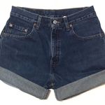 Levi’s High Waisted Cuffed Levi 505 Denim Jean Shorts 29 Photo 0