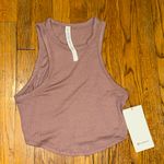 Lululemon NWT  Hold Tight Cropped Tank Top Twilight Rose Brown Size 8 Photo 1