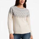 Bass Pro Shops Bass Pro Shop Natural Reflections Ladies Off-White Fair Isle Sweater Size S Photo 0