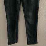 Tory Burch Dark Wash Gold Logo Hardware Low Rise Super Skinny Jeans SIZE 25 Photo 2