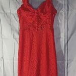 Boohoo  mini red lace dress NWT Photo 0