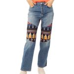 Free People Rocky Mountain Straight Leg Jeans sz 26 Photo 2