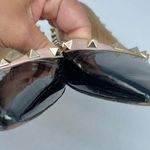 Valentino Garavani  Black Patent leather beige trim rockstud Ballet flats EU 38 Photo 2