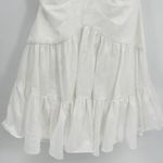 Zimmermann  Womens Beachy Postcard V Neck Mini Dress Ivory Linen Blend Size 10 Photo 4