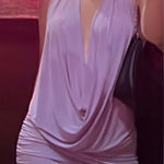 Purple Backless Mini Dress Photo 1