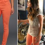 Paige Citrus Peach Peg Super Skinny Jean Photo 2