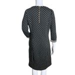 Boden Dress Womens 6L Navy Blue White‎ Polka Dot Sheath Quilted Novelty Bohemian Size 6 Photo 2