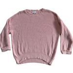 Urban Daizy size M/L Boutique oversized distressed knit sweater light pink Photo 0