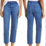 Frank & Eileen  Kinsale Jeans size 2 Medium Wash‎ Stretch Ankle Pants Raw Hem Photo 1