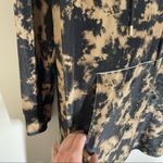 Topshop NEW  Acid Wash Tie Dye Pullover Velvet Hoodie Sweatshirt Size US 4 Small Photo 3