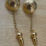 Unique Vintage Gold Chain Drop Earrings Photo 0