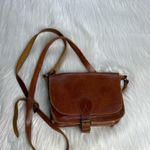 Handmade  Brown Leather Small Saddlebag Crossbody Photo 1