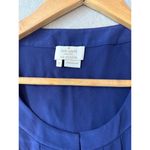 Kate Spade Women’s Sleeveless Hidden Button Down Silk Royal Blue Top Size 10 Photo 1