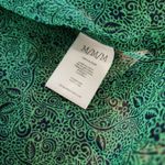 CAbi  Floral Long Sleeve V-Neck Sheer Work Blouse Green Career Wear Size Medium Photo 9