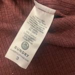Sundry  3 mauve ribbed knit cotton‎ modal long sleeve long line turtleneck large Photo 5