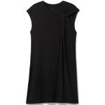 Gap NWT Slub Tie Sleeve T-Shirt Mini Dress Black Size XS Knot Open Minimalist Photo 3
