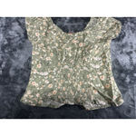 No Boundaries  Floral Button Front Crop Top Size S Photo 7