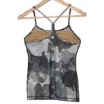 Lululemon  Power Y Tank Top Gray Tie Dye Athletic Racerback Tank Top Shirt Size 6 Photo 1