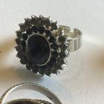 5 Rings Adjustable & Sizes 6 & 8 Vintage Boho Statement Rings Photo 4