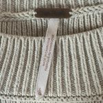 Free People Easy Street Stripe Crop Pullover Large Cream Black Coastal Preppy Photo 10