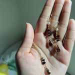 Black Onyx Jewelry Set, Tourmaline Gray Crystals, Edgy, Minimalist, Casual Photo 4