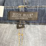 Judy Blue NWT  High Waist Denim Shorts Size Medium Dark Wash Stretch Mid Length Photo 4