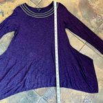 Max edition  Purple Shark Bite Long Sleeve Embellished Neck Small Photo 4
