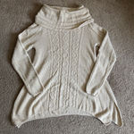 Jeanne pierre Womens Small Turtleneck Sweater Cable Knit Cotton Preppy Classic Photo 0