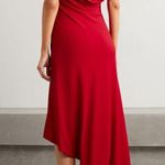 New! MONSE Draped Asymmetric Slip Tank Dress in Crimson Sz‎ 12 $1,190 Red Photo 7