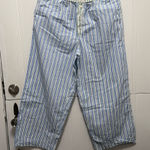 Anthropologie Blue and White Striped Pajama Pants Photo 0