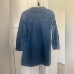 Veronica Beard  Wasta Denim Dress in Cornflower Blue Long Sleeve Photo 8