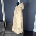Vintage Beige Hooded Puffer Coat 725 Originals Mid Length Size EU44 (L/XL) *READ Photo 4