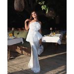 Norma Kamali Bias Obie Skirt in Snow White Small New Womens Satin Long Maxi Photo 14