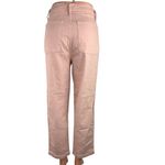 Madewell  Pink High Waist Straight Wide Relaxed Leg Pocket Stretch Denim Jeans 26 Photo 2