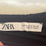 ZARA Women's Size M Black Mini Knit Crochet Skirt Soft Versatile Photo 4