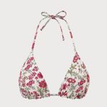 Berlook Rose Red Reversible Floral Halter Bikini Top ONLY 51 Pink Size M Photo 5