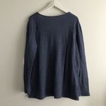 Lane Bryant  Tie Front Long Sleeves Sweater‎ Top Navy Blue Womens Plus Size 14 16 Photo 2