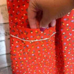 Vintage Helen Of Troy House Coat Mumu Red Size M‎ Excellent Condition pockets Size M Photo 3