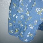 Maurice's  M Western Snap Front Blue Gold Floral Top Photo 6